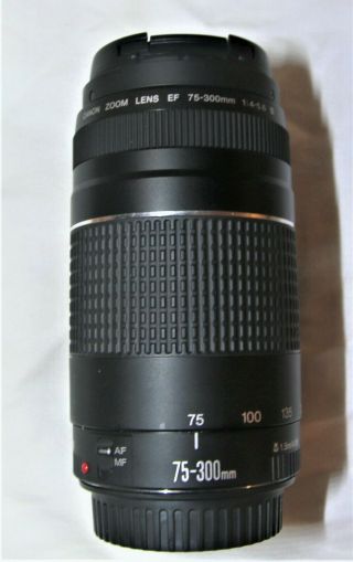 Canon Ef 75 - 300mm F/4 - 5.  6 Iii Telephoto Zoom Lens Rarely