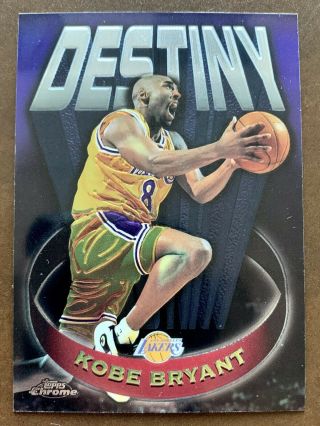 Kobe Bryant 1997 - 98 Topps Chrome “destiny” D5 Rare Retro 2nd Year Rookie
