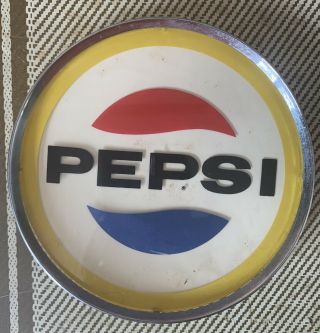 Cornelius Pepsi Store Cooler Part Emblem Rare