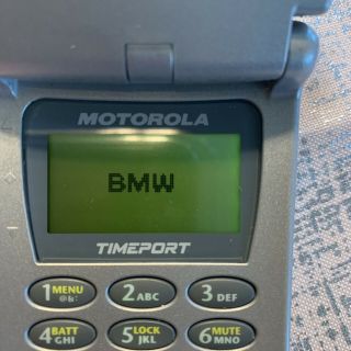 Bmw Timeport Flip Collector Phone Rare Vintage E65 At&t Motorola P8197