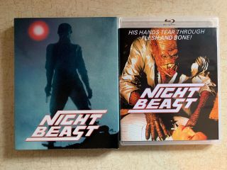 Night Beast Vinegar Syndrome Blu Ray/dvd W/oop Rare Slipcover Vs - 277