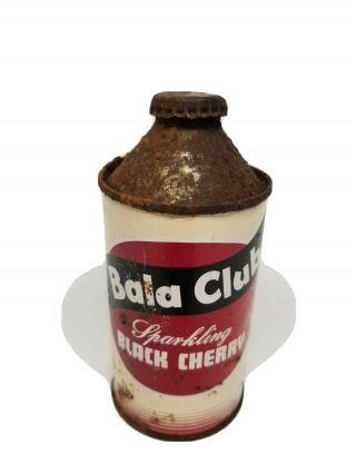 Rare Vintage Bala Club Sparkling Black Cherry Cone Top Can 12 Ozs Philadelphia