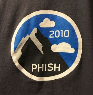 Phish T Shirt Official Authentic Telluride Colorado Summer Tour 2010 VERY RARE 2