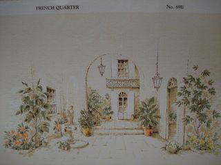 Dollhouse Miniatures Wallpaper Mural - French Quarter (with Coordinating Paper)