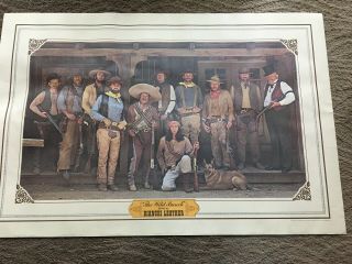 Vintage 1975 Bianchi " The Wild Bunch " Leather Poster 24 " X 36” Rare