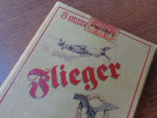 Vtg Rare Wwii Ww2 German Wehrmacht Luftwaffe Flieger Cigarette Case Box Holder