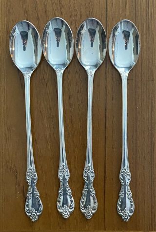 Wm Rogers Mfg Co.  Extra Plate Rogers Silverplate Iced Tea Spoons