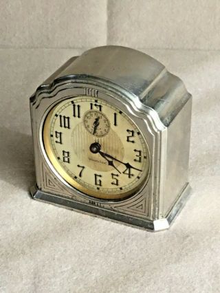 Rare Vintage 1930’s Westclox Art Deco Wind - Up Alarm Clock (made In U.  S.  A. )