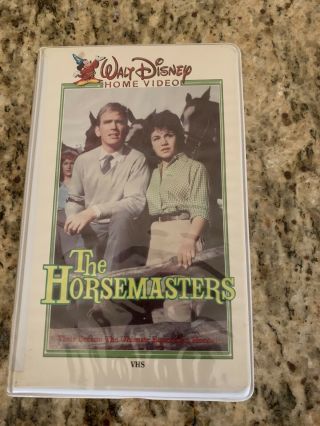 Walt Disney Home Video The Horsemasters Vhs Very Rare Old White Clam Shell Case
