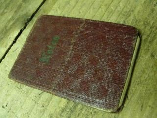 Small Antique 2 " X 3 " Notebook With A To Z Hand Written Bible Verses In Ink