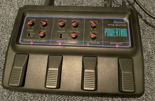 Ibanez Pt - 3 Power Trio Multi Effects Processor Rare Vintage Guitar Pedal.
