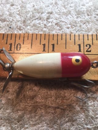 Vintage Fishing Lure Heddon Tiny Torpedo Plastic Freshwater Fishing 2