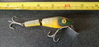 Vintage L & S Mirrolure Bass - Master Fishing Lure Yellow/glitter