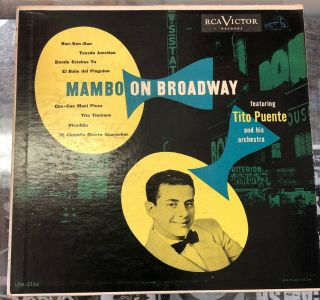 Tito Puente Mambo On Broadway 1953 Lp 10” Rca Rare Vg,  Latin Orig