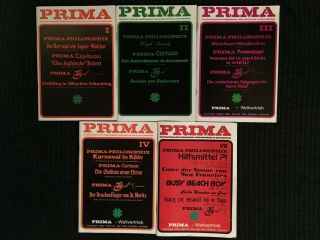 Prima 1,  2,  3,  4 & 7,  Five Rare German Erotic Magazines From The 70 