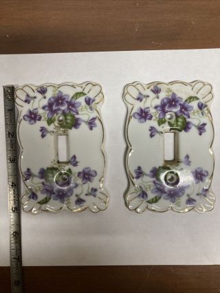 Vintage Porcelain Light Switch Covers