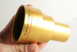Rare Schneider Cinelux F/2 47,  5mm - 1.  87in.  Projektion Lens 35mm Film Flat