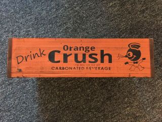 Rare Ely,  Nevada 1940’s Orange Crush Wood Wooden Soda Crate Carrier