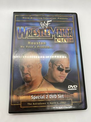 Wwe Wrestlemania 17 Dvd Wwf 2001 Out Of Print Rare X - Seven 2 Disc