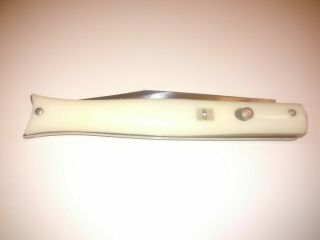 Rare Vintage Shur - Snap Colonial Usa Pocket Knife Blade Push Button 23