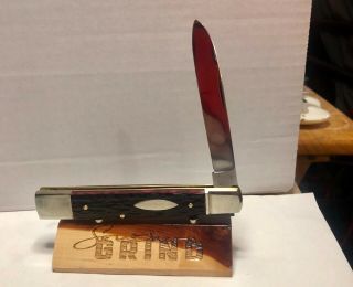 Rare Large Vintage Bonsa Solingen Rostfrei Single Blade Knife 4.  5 "