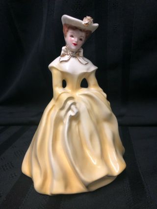 Rare Yellow Vintage Florence Ceramics Figurine - Sue
