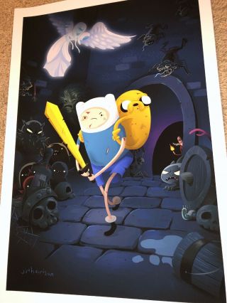Jj Harrison Adventure Time Print/poster Rare Ap Not Mondo