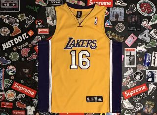 Los Angeles Lakers Pau Gasol Authentic Rare Adidas Jersey Men’s Size 50