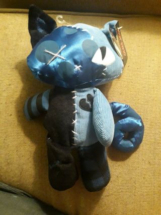 Emily The Strange Patch Cat Plush Hot Topic 2004 Rare With Tags Blue