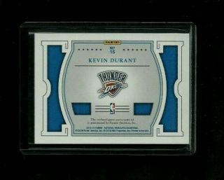 Kevin Durant National Treasures NBA GAME GEAR GOLD 3x Jersey /25 RARE Warriors 2