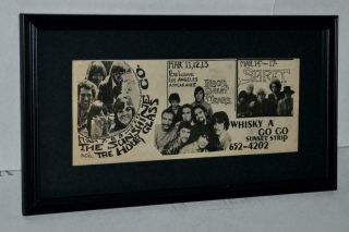 Allman Brothers Ultra Rare 1968 Pre - Allman Band Hourglass Framed Concert Ad 2