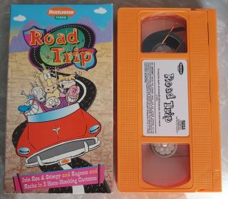 Vintage Nickelodeon Road Trip Vhs Rare Rocko Rugrats Ren & Stimpy