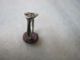 Antique Rare Georgian Silver Engraved Children ' s Ring 2