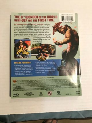 Rare King Kong 1933 Blu Ray DVD Disc Like Kaiju Harryhausen Fay Wray 2