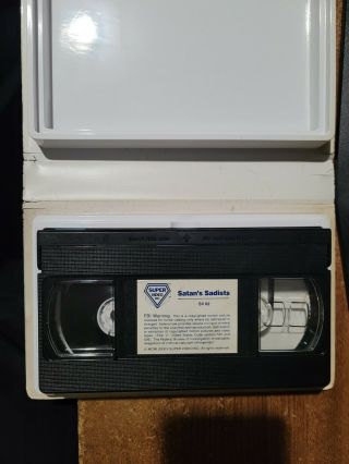Satan ' s Sadists Rare BIG box VHS 1969 classic violence 3
