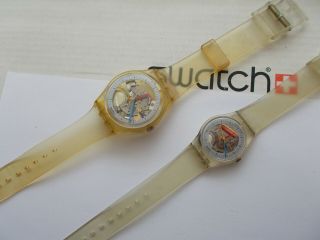 Swatch " Jelly Fish & Little Jelly " Vintage Wow Rare
