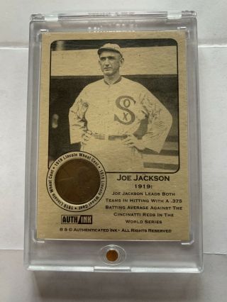 1919 Shoeless Joe Jackson Coin Card Extremely Rare 1/1 Ebay