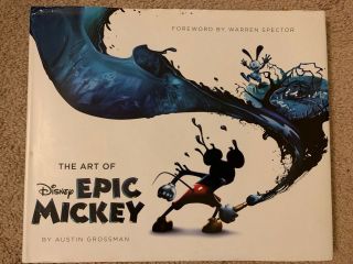 The Art Of Disney Epic Mickey Rare,  Htf Book