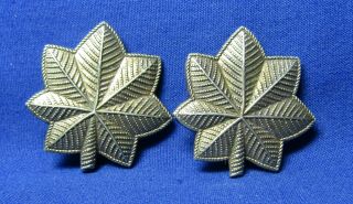Wwii Sterling Army Major Rank Shoulder Insignia Set Very Rare