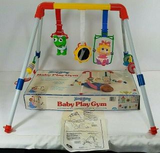 Vintage Muppet Babies Baby Play Gym - Illco Baby Toy W/ Box & Instructions - Rare