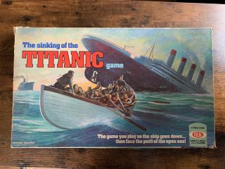 Vintage The Sinking Of The Titanic Board Game 1976 Ideal Rare Complete
