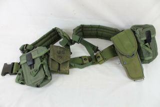 Vintage Military Utility Field Gear Belt Pocket Ammo Mag Holster Size Large Rare