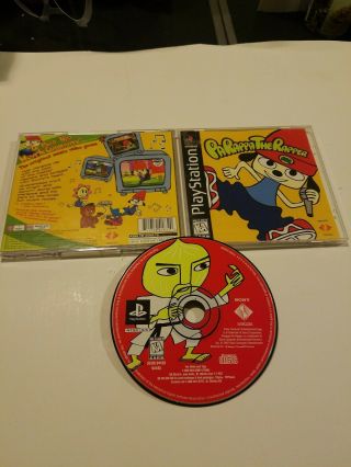 Parappa The Rapper Playstation Ps1 Rare Black Label Disc