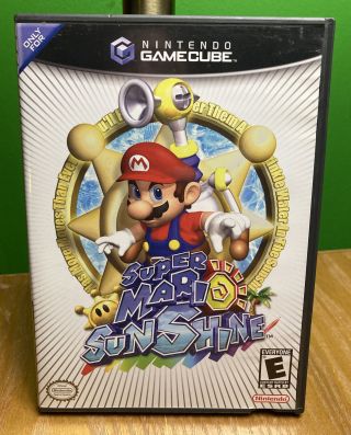 Mario Sunshine Nintendo Gamecube Oop Complete Cib Rare Bros Smash