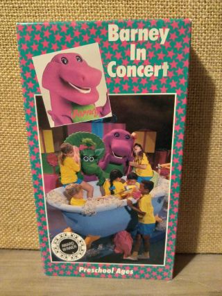 Barney - Barney In Concert (vhs,  1st Edition Packaging) Rare