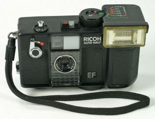 Rare Ricoh Auto Half Ef 1/2 - Frame Camera - Near