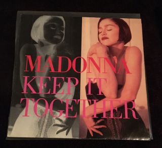 Madonna Keep It Together Rare 7” Vinyl Picture Sleeve Single 45