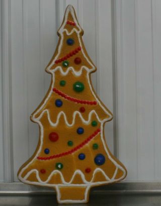 Vtg Rare " Union " Don Featherstone Gingerbread Christmas Tree Blow Mold 29 "