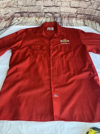 Bobs Big Boy Burbank California Button Up Shirt Dickies Size 2xl Rare