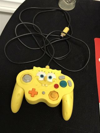 Very Rare Spongebob Squarepants Nintendo Gamecube Controller (parts/repair Only)